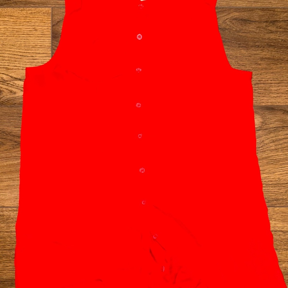 J. Crew Red Button Down Shirt